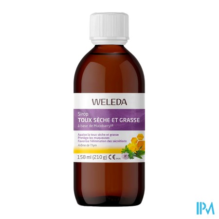 produit WELEDA SIROP TOUX SEC/GRAS MUCOBARR 158ML