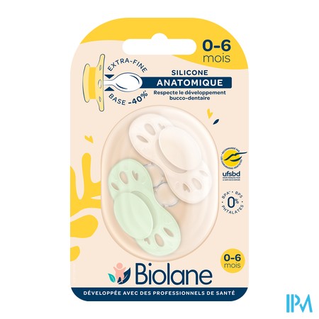 produit BIOLANE SUCET ANAT ESSENT 0-6M VERT/BEIGE