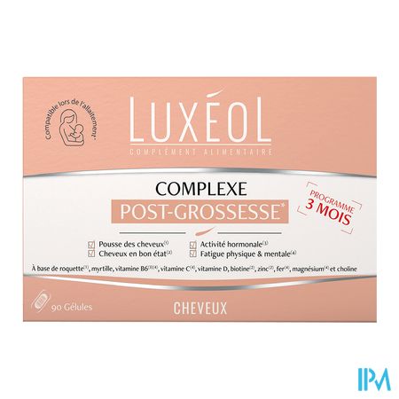 produit LUXEOL COMPLEXE POST GROSSESSE 90 GELULES