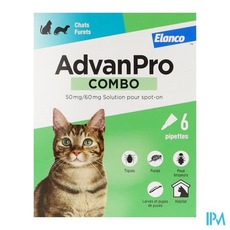 produit ADVANPRO COMBO 50MG/60MG SPOT-ON 6 PIP