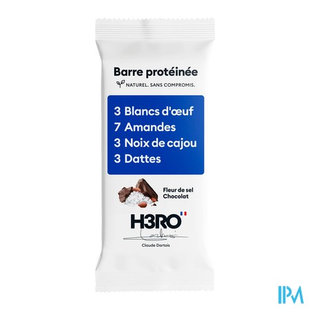 produit H3RO BARRE PROTEINEE FLEUR DE SEL CHOCO
