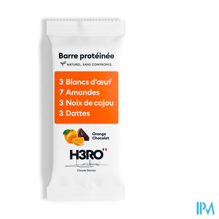 produit H3RO BARRE PROTEINEE ORANGE CHOCOLAT