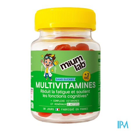 vignette MIUMLAB KID S/SUC MULTIVIT GUMM 30
