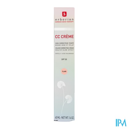 produit ERBORIAN CC CREME CLAIR 40ML