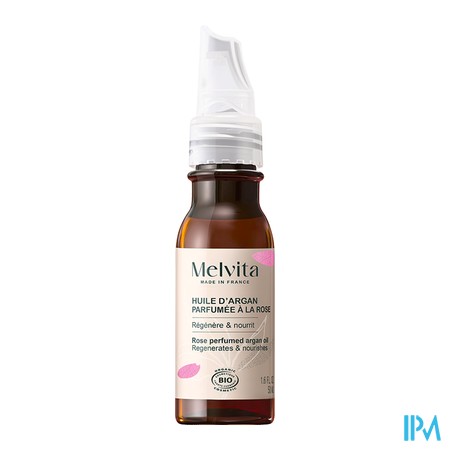 produit MELVITA HUILE D'ARGAN PARF ROSE 50ML