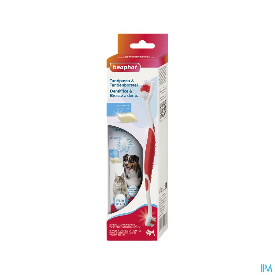 produit BEAPHAR DENTIFRICE + BROSSE A DENTS