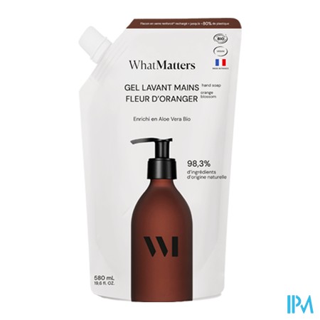 produit WHATMATTERS ECO-RECH GEL MAIN FL OR500ML