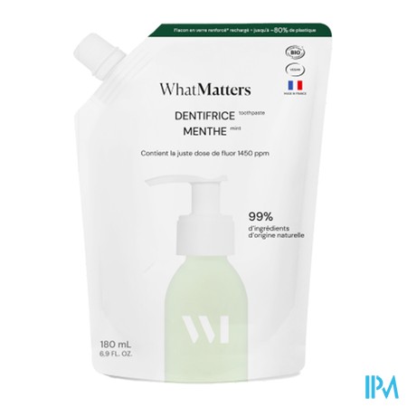 produit WHATMATTERS ECO-RECH DENT MENT BLANCH/FLU