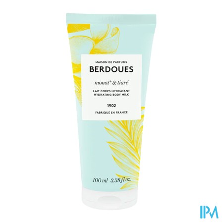 produit BERDOUES LAIT CORPS HYDR MONOI/TIARE200ML