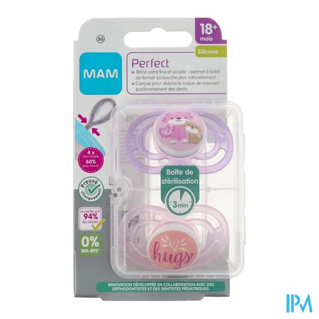 vignette SUCET MAM PERFECT SILIC +18M X2