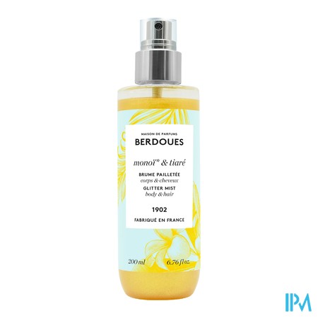 produit BERDOUES BRUME PAILLETE MONOI/TIARE 200ML