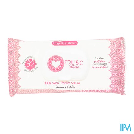vignette MUSC INTIME LINGETTES INT FLEUR SAKURA 30