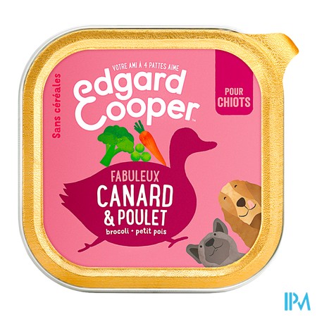 produit EDGARD DOG F PUPPY CUP DUCK/CHICKEN 150G