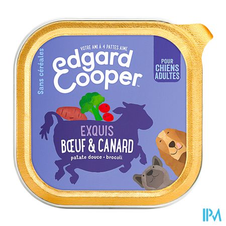 produit EDGARD DOG F ADULT CUP BEEF/DUCK 150G