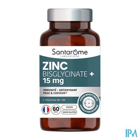 produit SANTAROME ZINC BISGLYCINATE GELU60