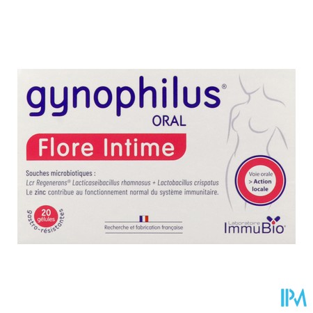 vignette GYNOPHILUS ORAL FLORE INTIME 20 GELULES
