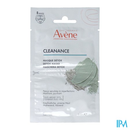 vignette AVENE CLEANANCE MASQUE DETOX 2X6ML