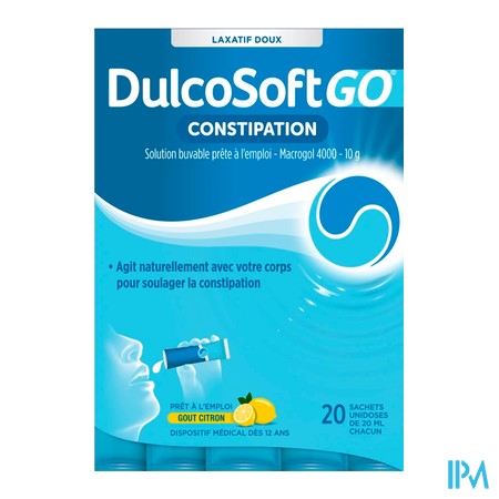 vignette DULCOSOFT GO CITRON STICK 20