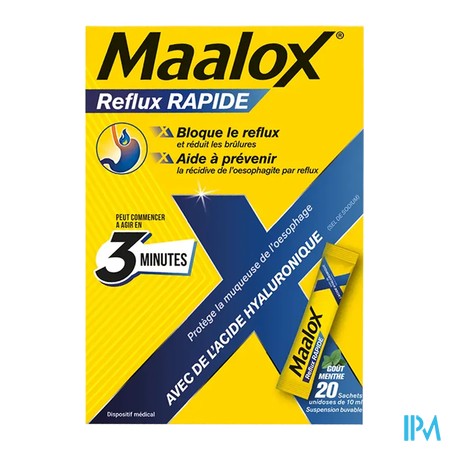 vignette MAALOX REFLUX RAPIDE SACH 20