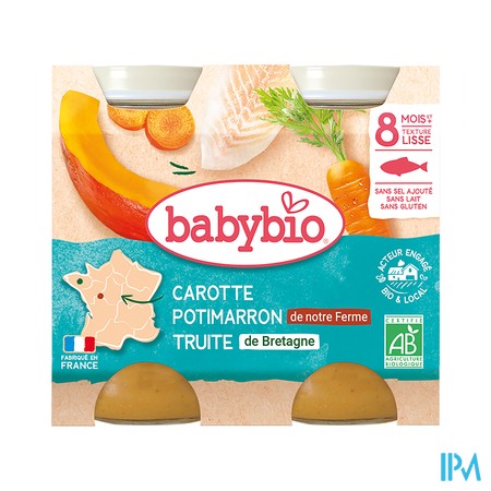vignette BABYBIO PM LEGUME/TRUITE 2X200G