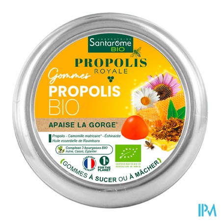 produit SANTAROME GOMMES PROPOLIS BIO 45G