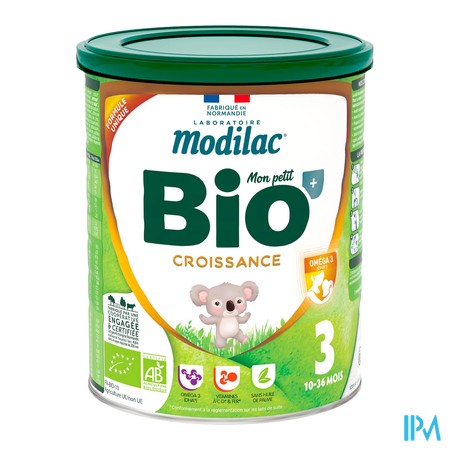 produit MODILAC MON PETIT BIO+ 3 PDR 1KG