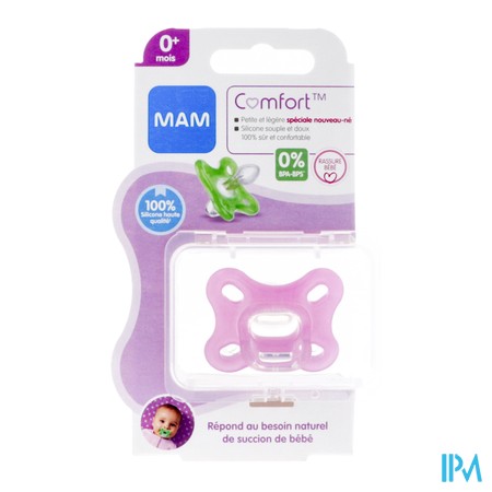 vignette SUCET MAM COMFORT SILIC FILLE +0M