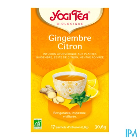 vignette YOGI TEA GINGEMBRE CITRON 17SACH
