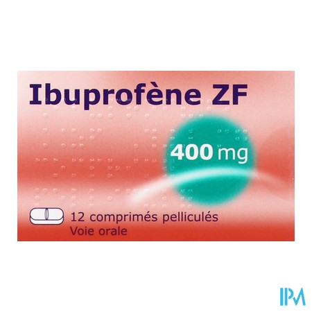 produit IBUPROFENE ZYD 400MG CPR BT12