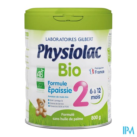 vignette PHYSIOLAC BIO 2 EPAISSIE 800G
