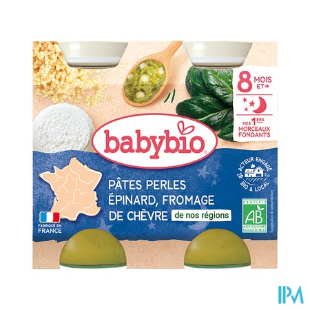 vignette BABYBIO BON NUIT PATE EPIN CHEV 8M 2X200G