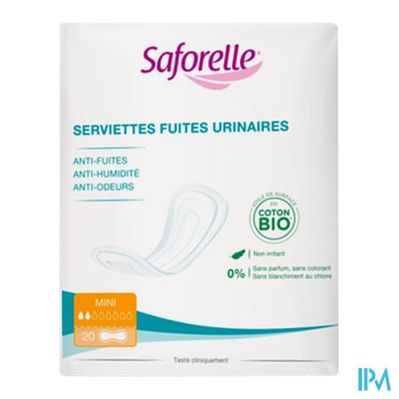 produit SAFORELLE SERV FUITE URIN MINI X20