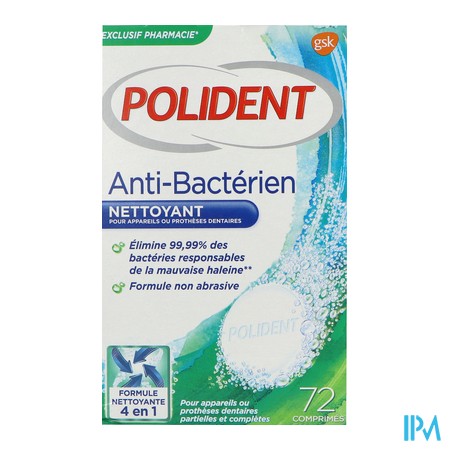 vignette POLIDENT CPR NETT A/BACT 72