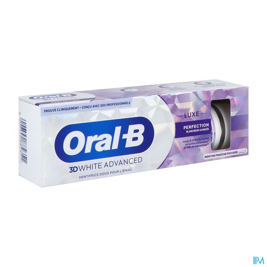 vignette ORAL B 3D WHITE ADVANCE LUXE PERFECT 75ML