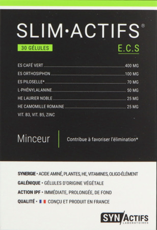 vignette Synactifs Slim Actifs Gelule 30