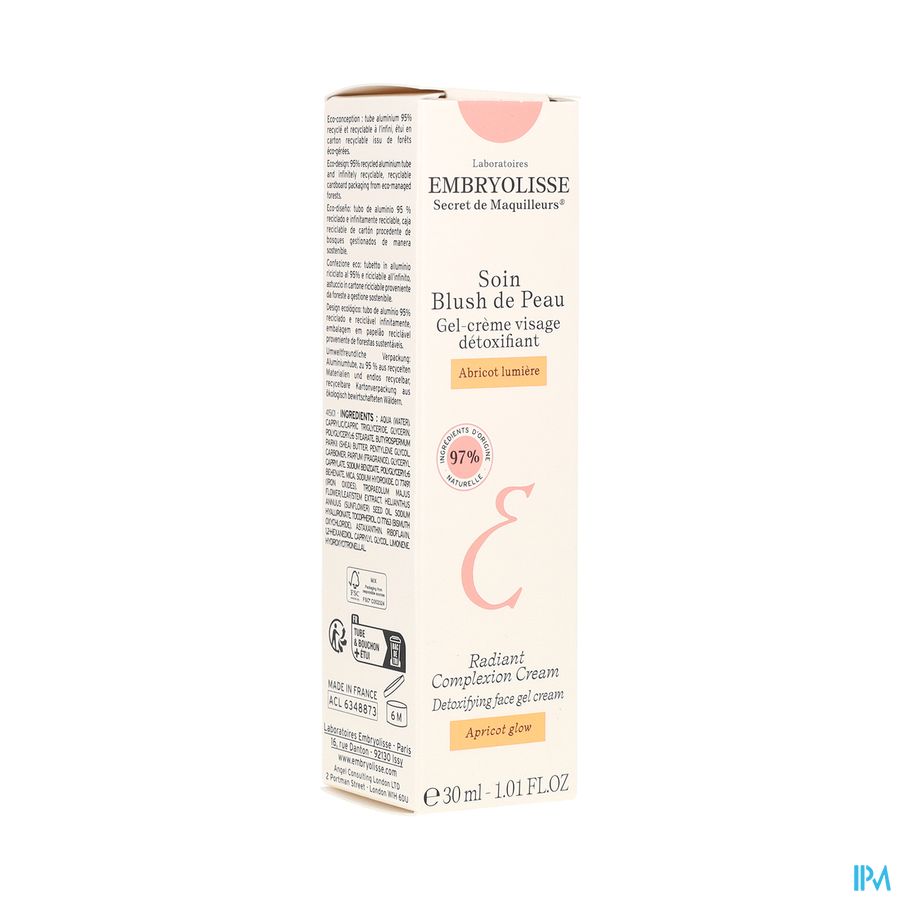 vignette EMBRYOLISSE SOIN BLUSH PEAU ABRI LUM 30ML