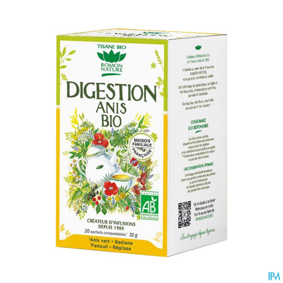 produit ARAQUELLE DIGESTION ANIS BIO 32G