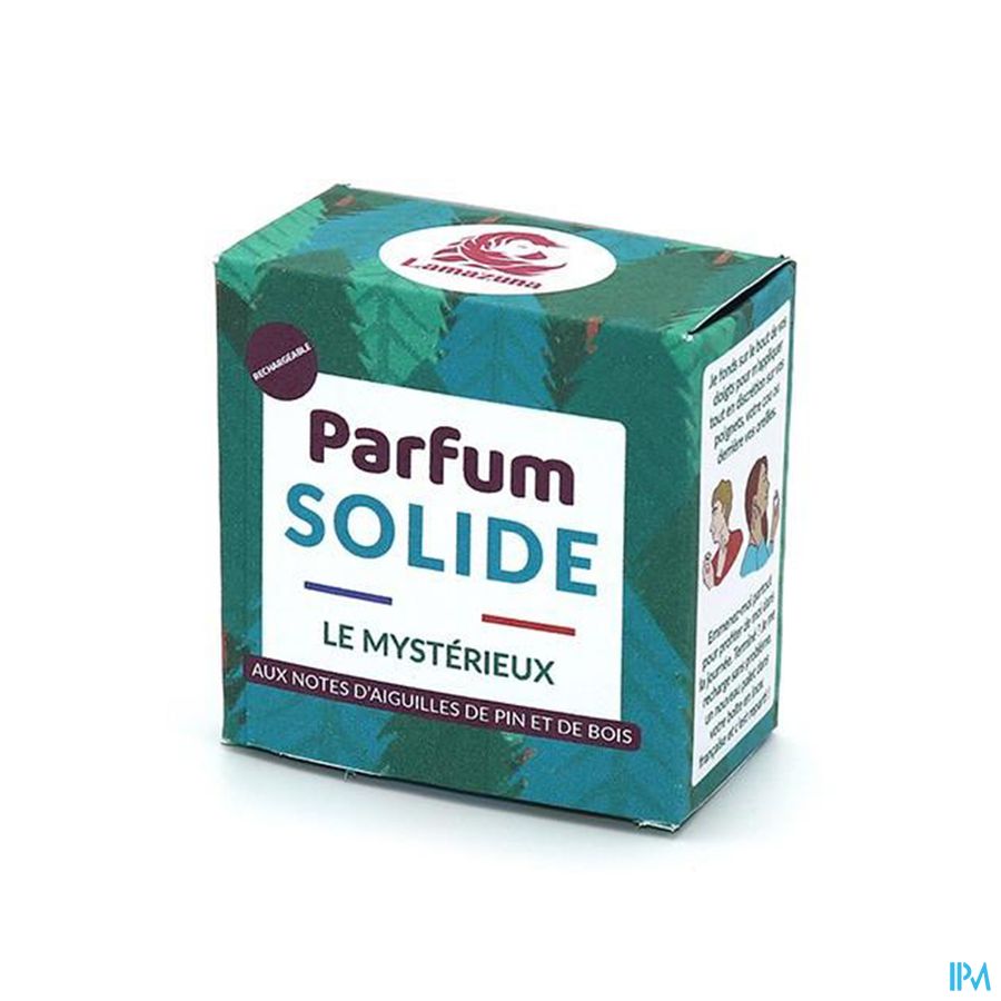 vignette Lamazuna Parfum Solide Le Mysterieux Aux Notes Aiguilles De Pins Et De Bois Avec Boite Inox