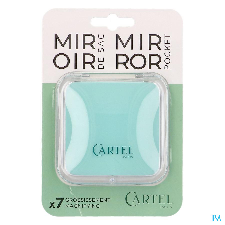 produit Cartel By Vitry Miroir De Sac Carre Vert X7 8cm5