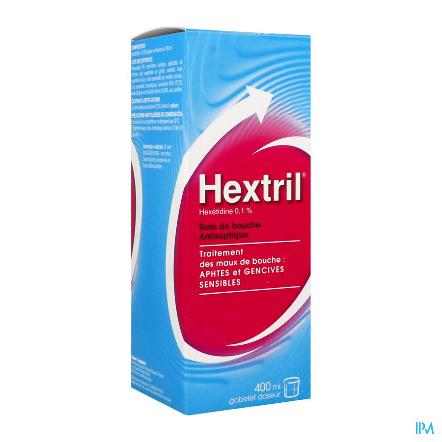 vignette HEXTRIL 0,1% BAIN BOUCHE SOL 400ML