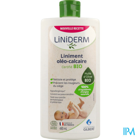 produit Laboratoires Gilbert Liniderm Liniment Certifie Bio 480ml
