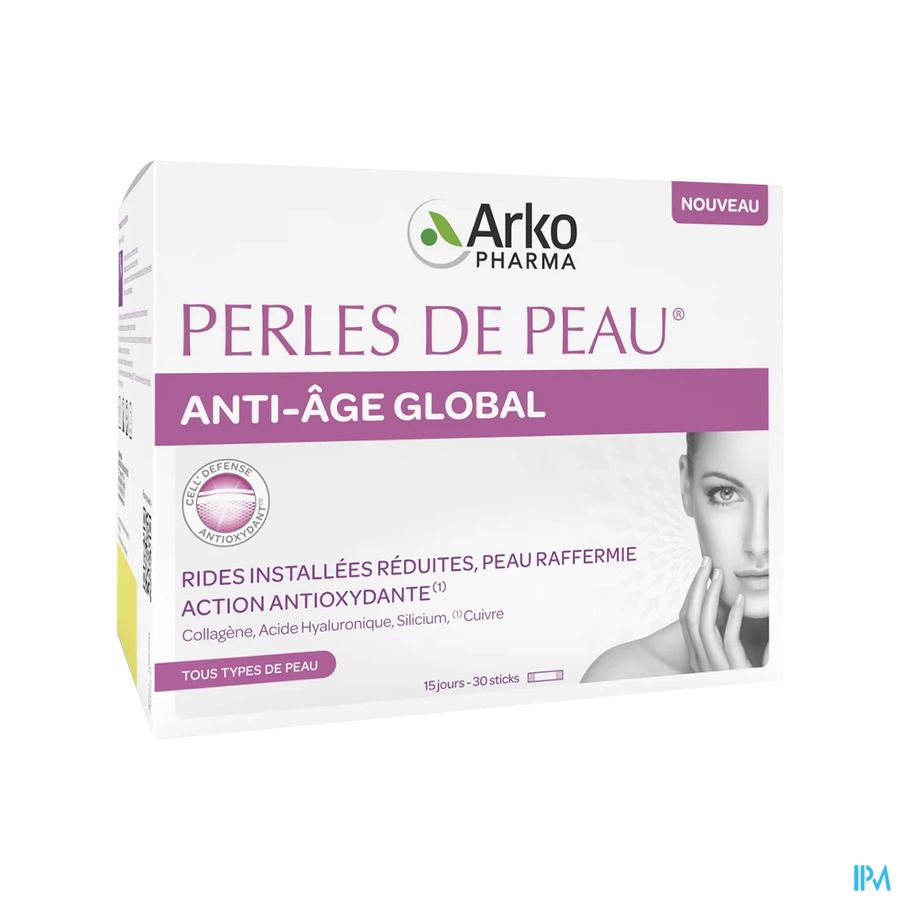 produit ARKOPHARMA PERLE PEAU A-AGE GLOB STICK 30