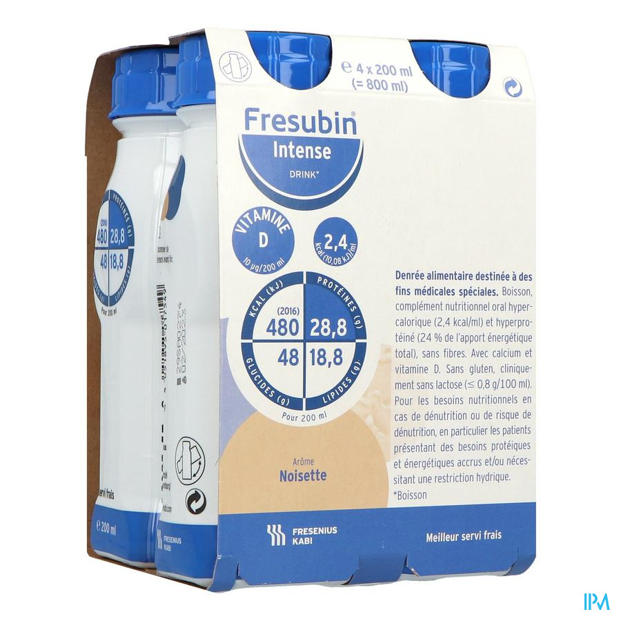 produit Fresubin Intense Drink Noisette 200ml X4