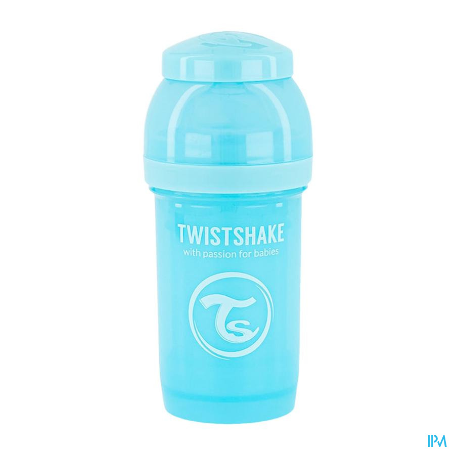 produit TWISTSHAKE BIB A-COLIQ 180ML BLEU P 0M+