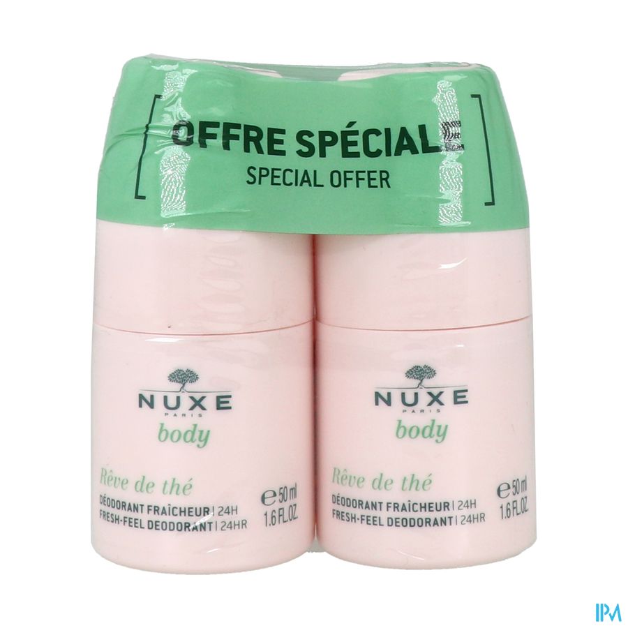 vignette NUXE REVE DE THE DUO DEO HYDR 2X50ML