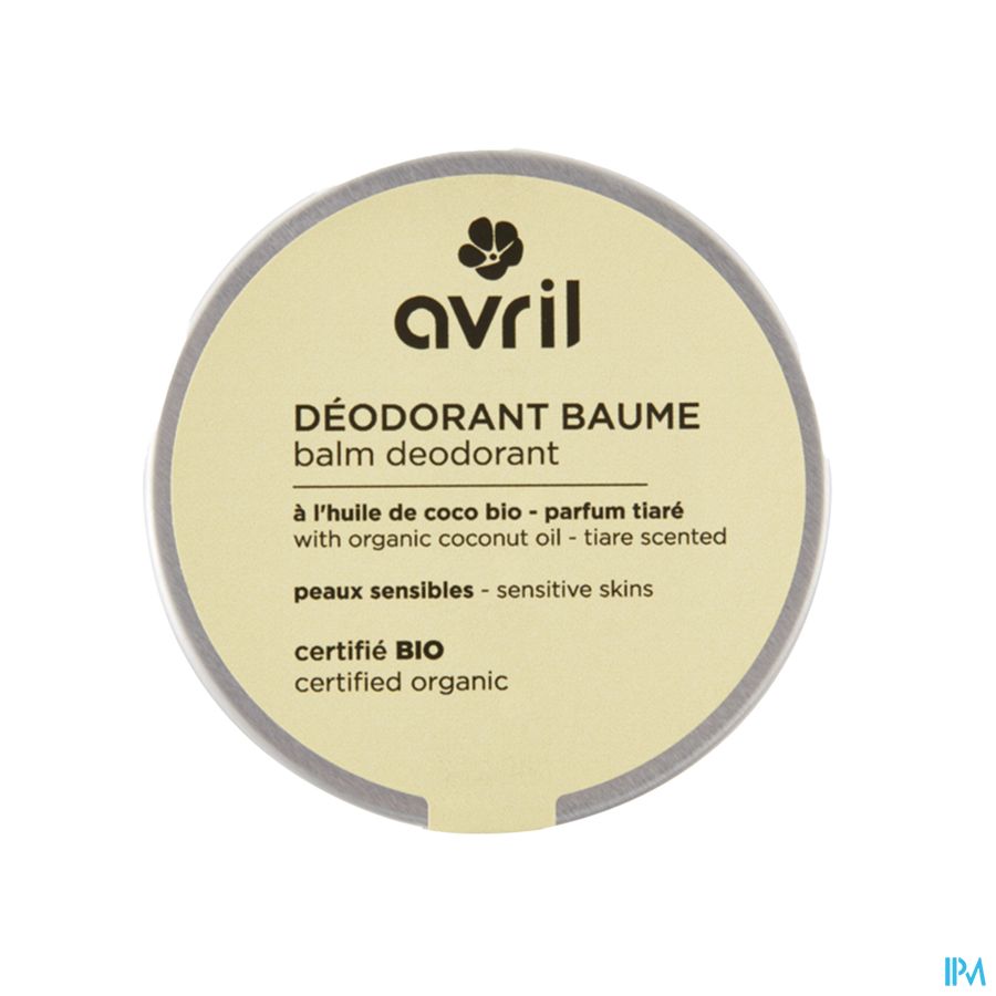 produit AVRIL DEO BAUME PEAUX SENSIBLES TIARE 85G