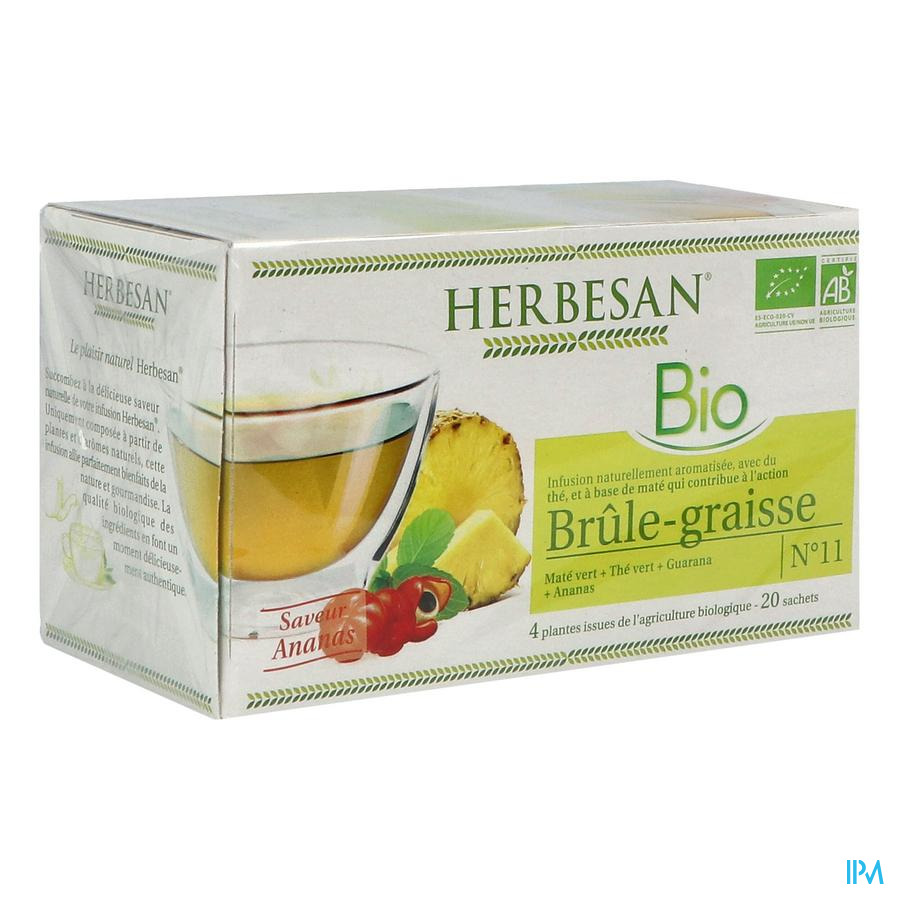 vignette Herbesan Infusion Brule Graisse Bio Sechet 20