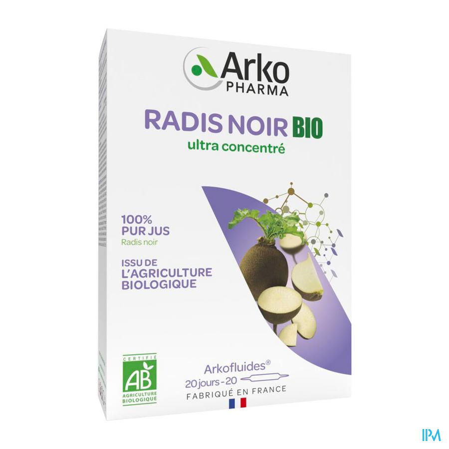 vignette ARKOFL RADIS NOIR BIO AMP 20 X10ML