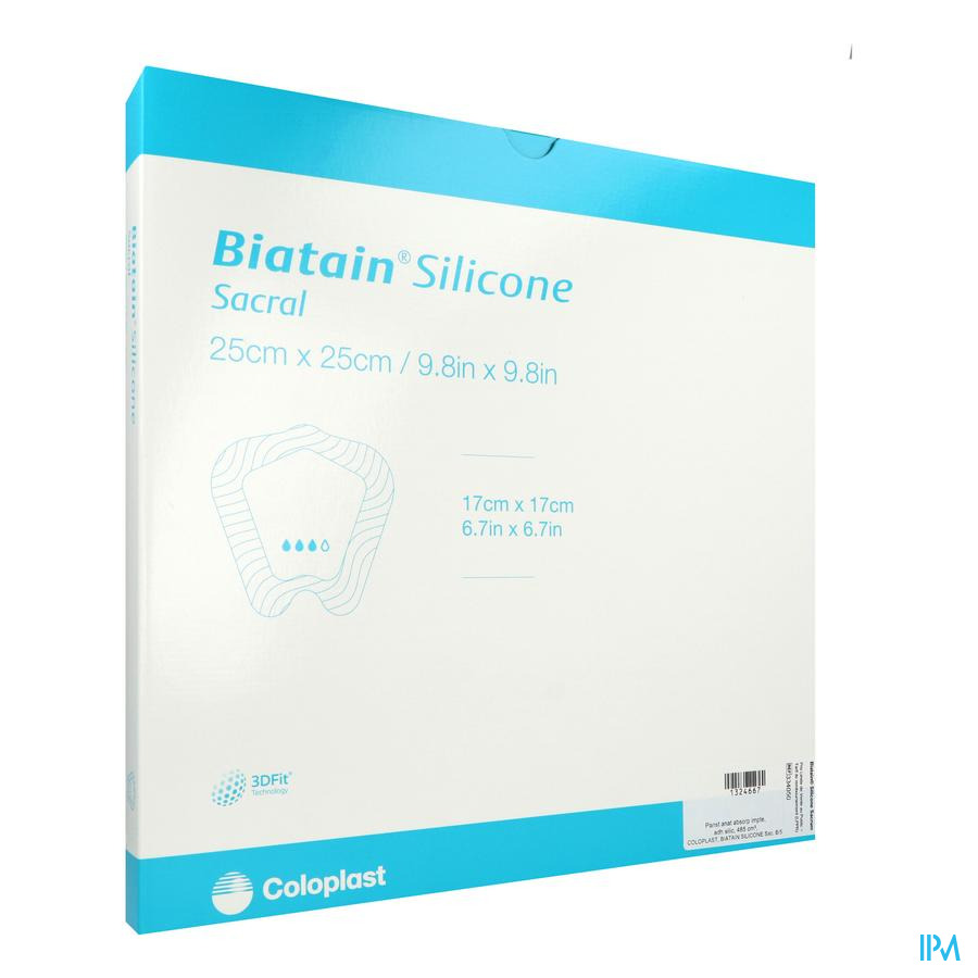 vignette Biatain Silicone Sacrum Pansement 25xm X 25cm 5