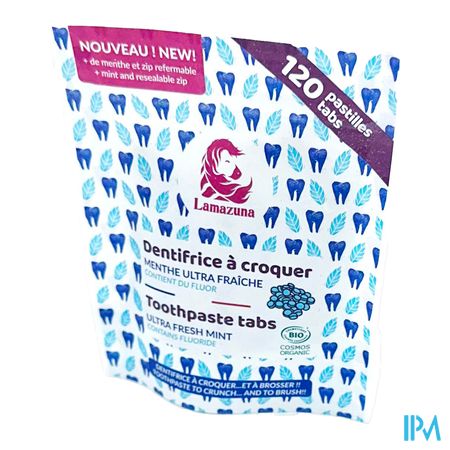 vignette Lamazuna Dentifrice A Croquer Huile Essentielle Menthe 120